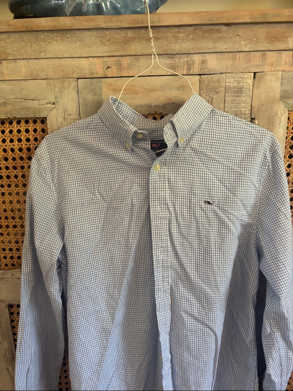 Button-Down Check Shirt in Light Blue - Classic boys Shirt